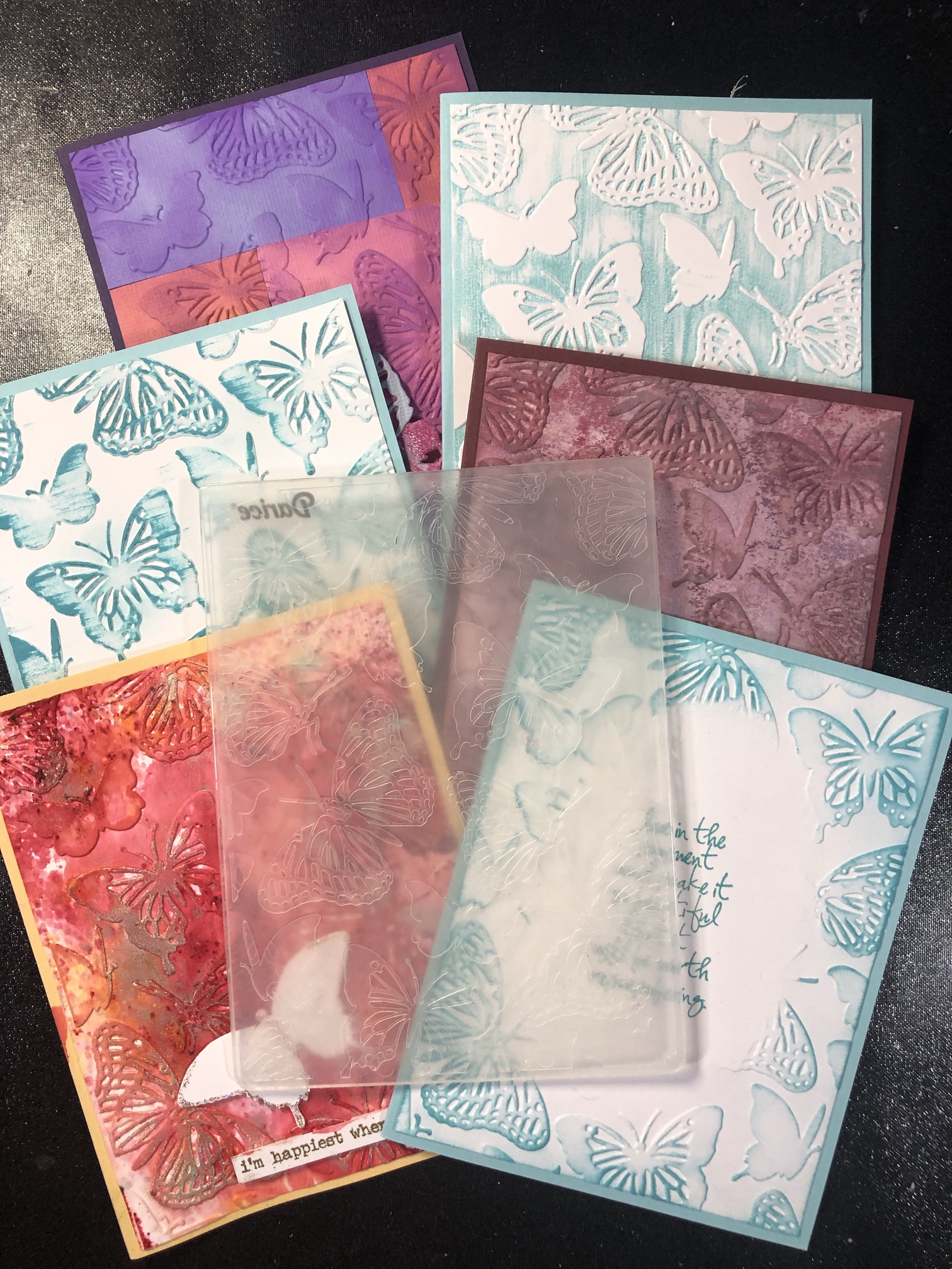 Embossing Folder Techniques to enhance Cards - Artsy Island Girl