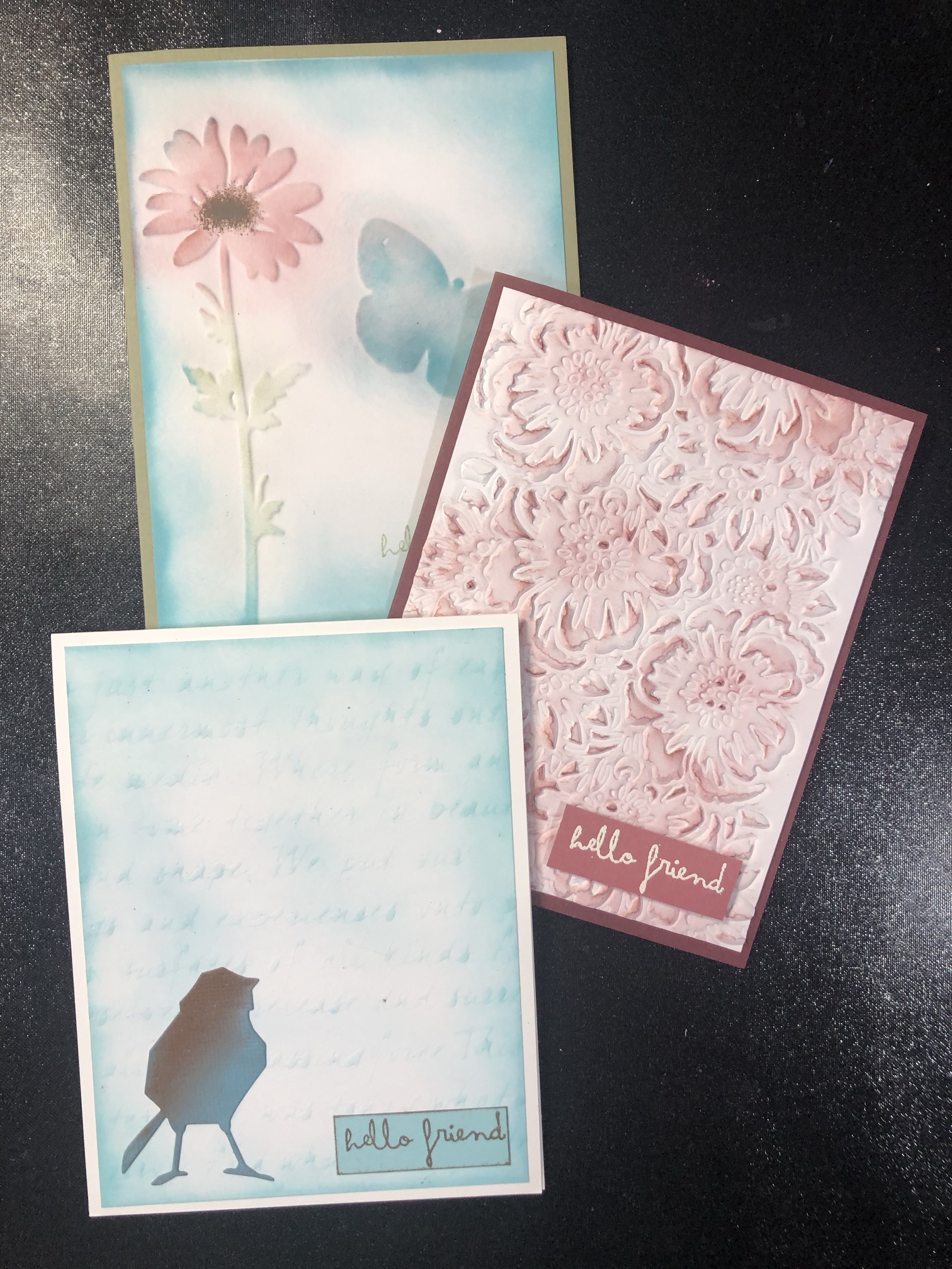 3 Embossing techniques without Folders Artsy Island Girl