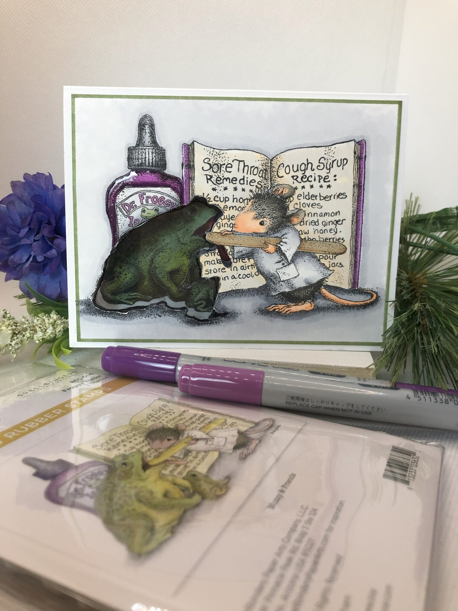 Magic Colour Window Card - Artsy Island Girl