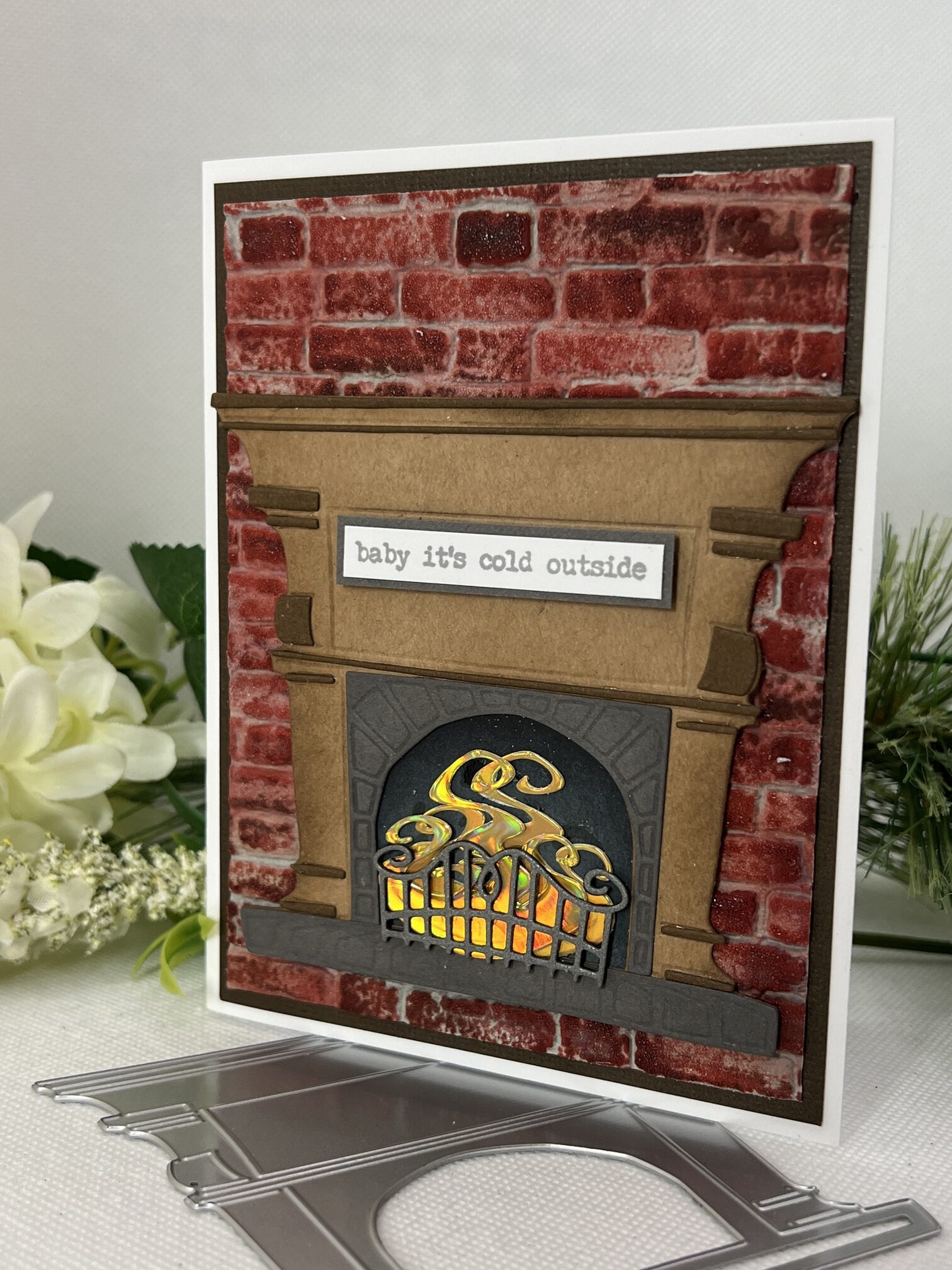 Handmade Die Cut Card Artsy Island Girl